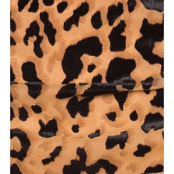 Revolve Dress in Velvet Leopard print - Picture 4 of 6